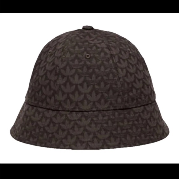 adidas Accessories - ADIDAS Originals Monogram Trefoil Bucket Hat Cap Dark Brown JD0973 OSFM NEW